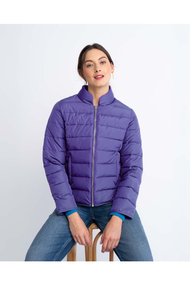 Kaitlyn Quilted Jacket, Alternate, color, Bluebell