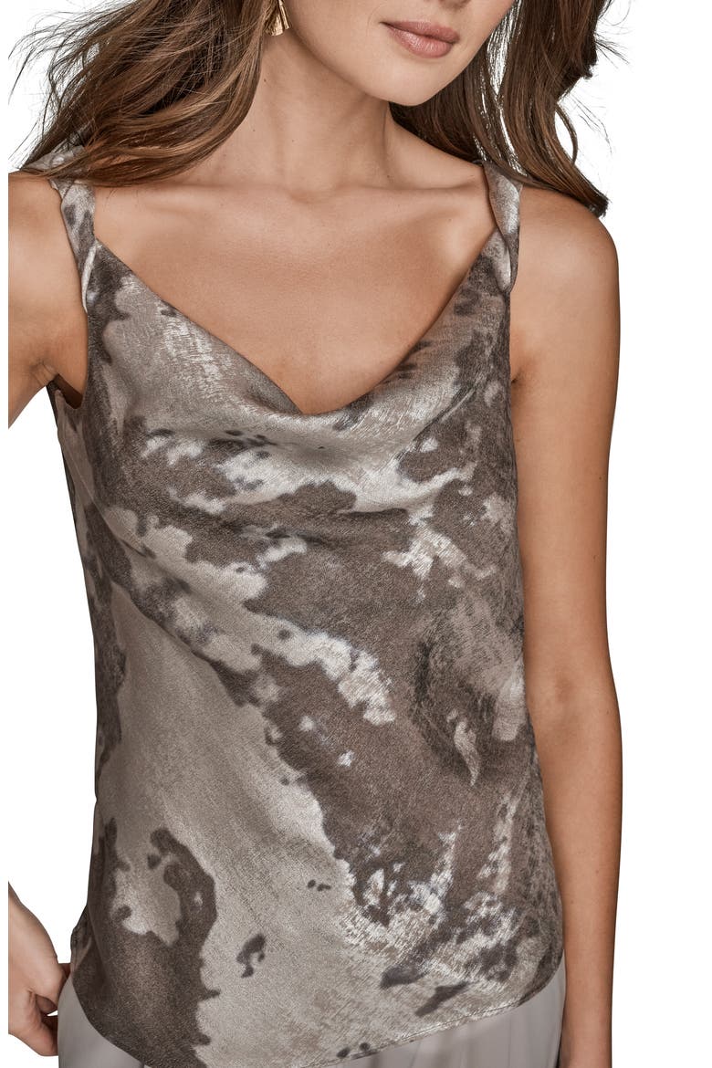 Twist Shoulder Metallic Camisole, Alternate, color, DARK VAPOR MULTI