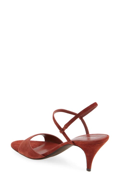 Jeffrey Campbell Calla Sandal In Dusty Red Suede