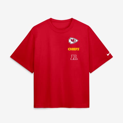 Women's Nike Red Kansas City Chiefs Primetime Premium Essential Loose Fit Boxy T-Shirt