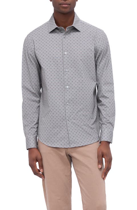 James OoohCotton® Geo Print Button-Up Shirt