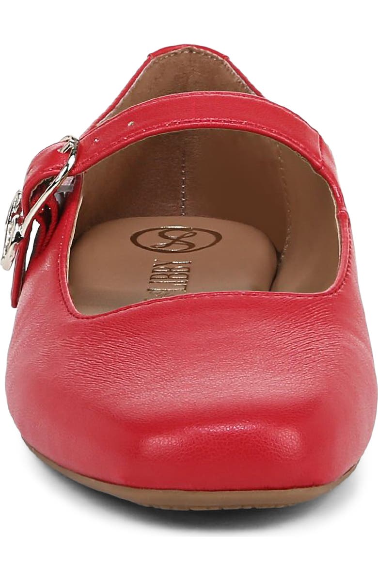 SAM & LIBBY Fredi Mary Jane Flat, Alternate, color, Riviera Red