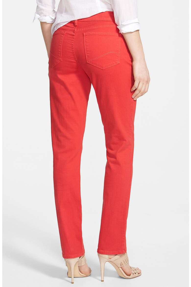 'Sheri' Stretch Skinny Jeans, Alternate, color, ROUGE