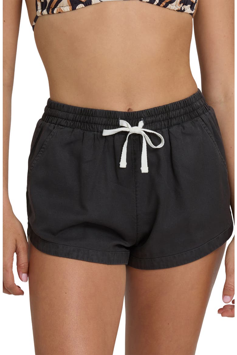 Road Trippin Drawstring Shorts, Alternate, color, OFF BLACK