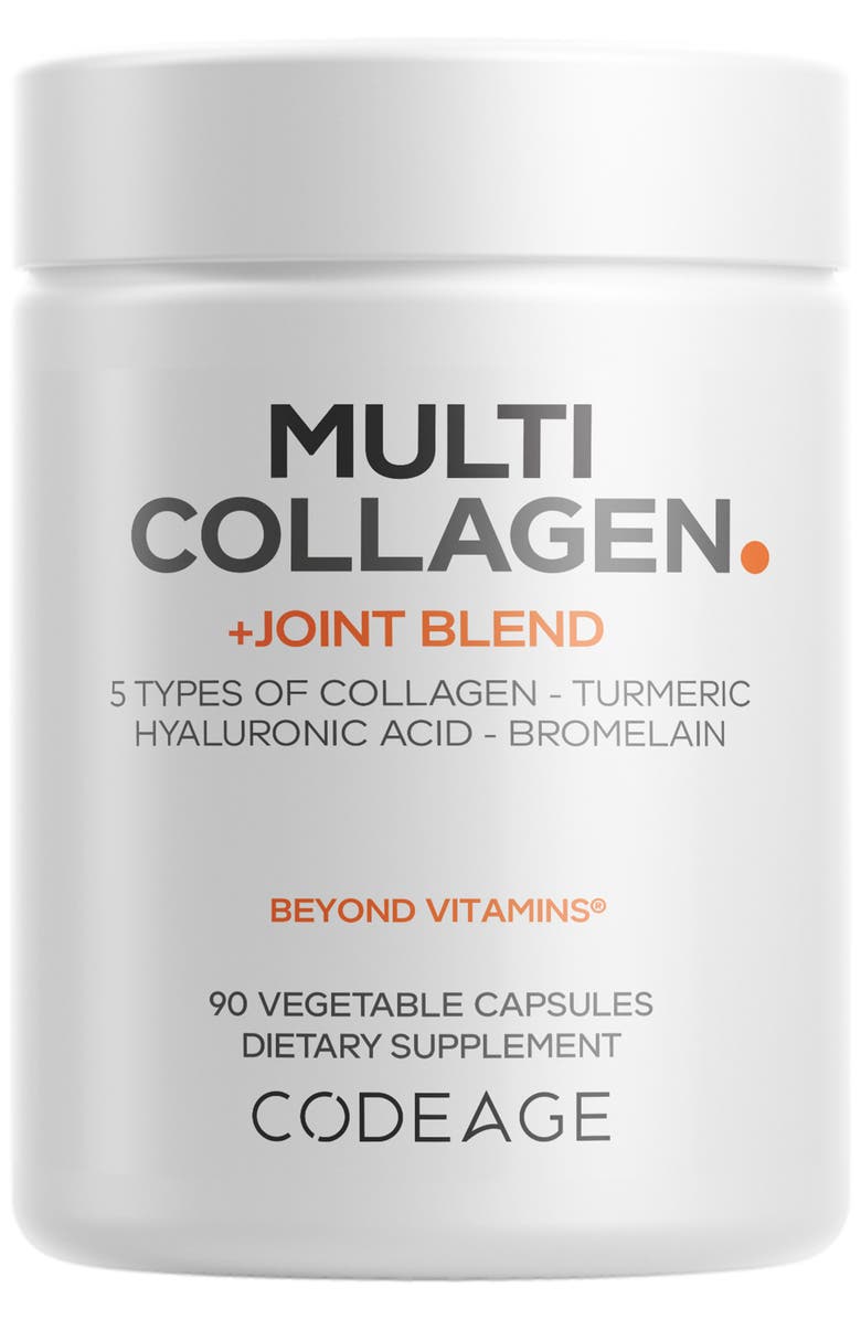 Codeage Multi Collagen Protein + Joint Blend Supplement, Main, color, White