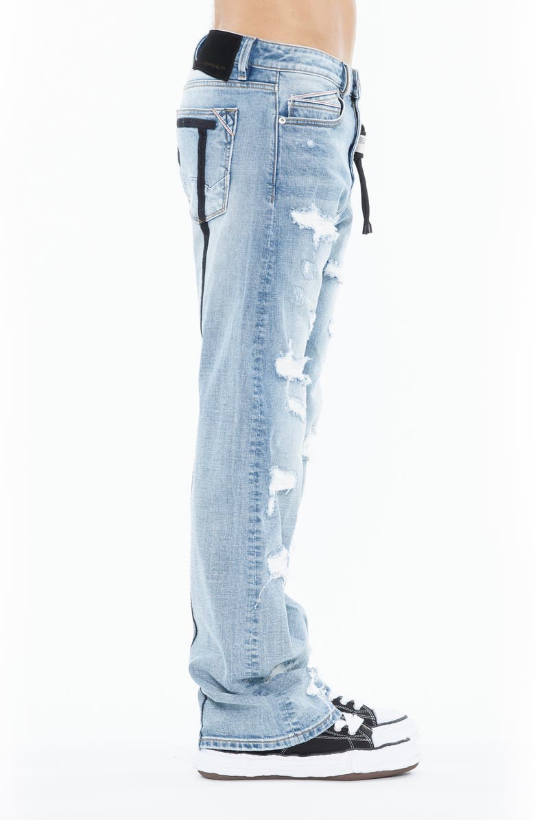 Cult of Individuality Grunge 607 Baggy Jeans, Alternate, color, Back Embroidery