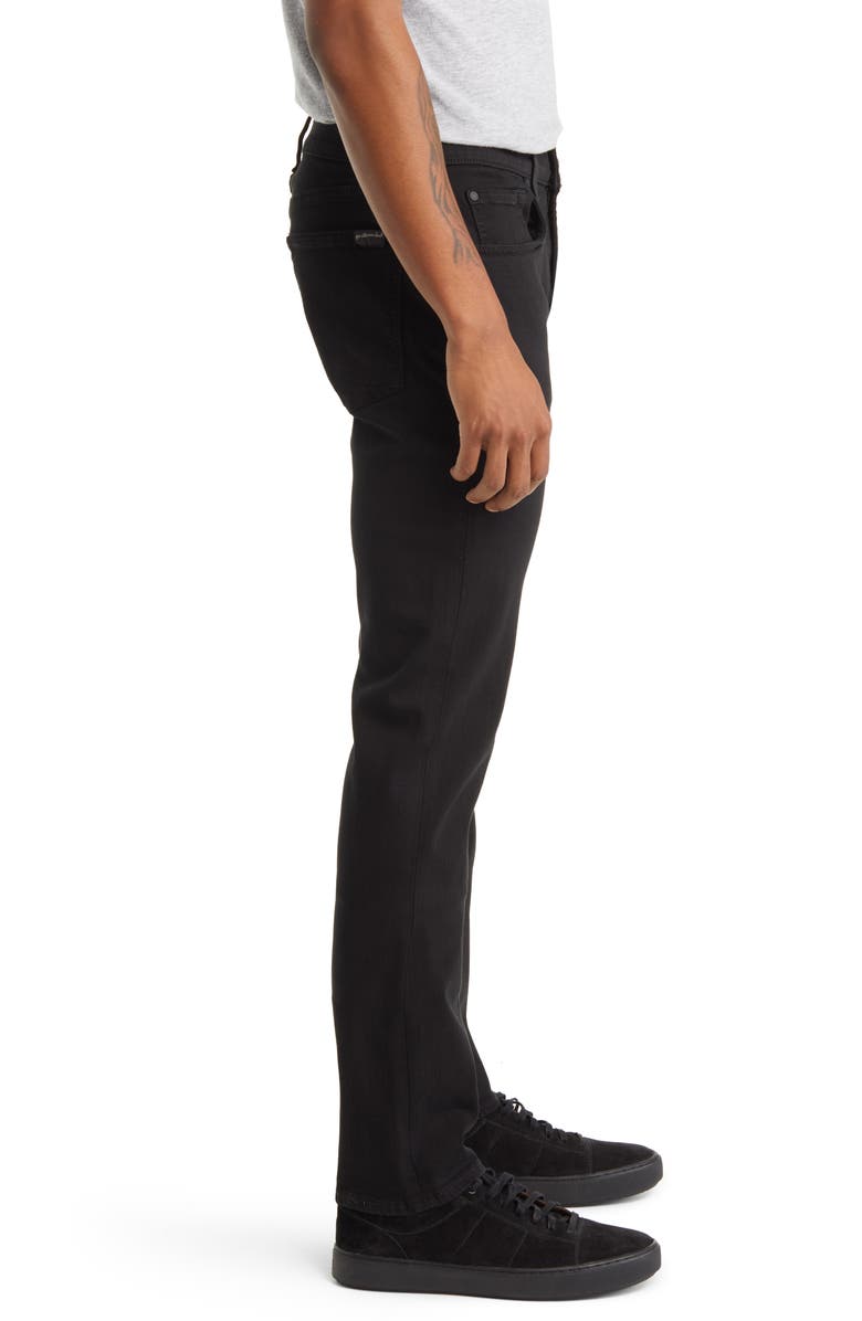 7 For All Mankind Slimmy Slim Fit Jeans, Alternate, color, Black