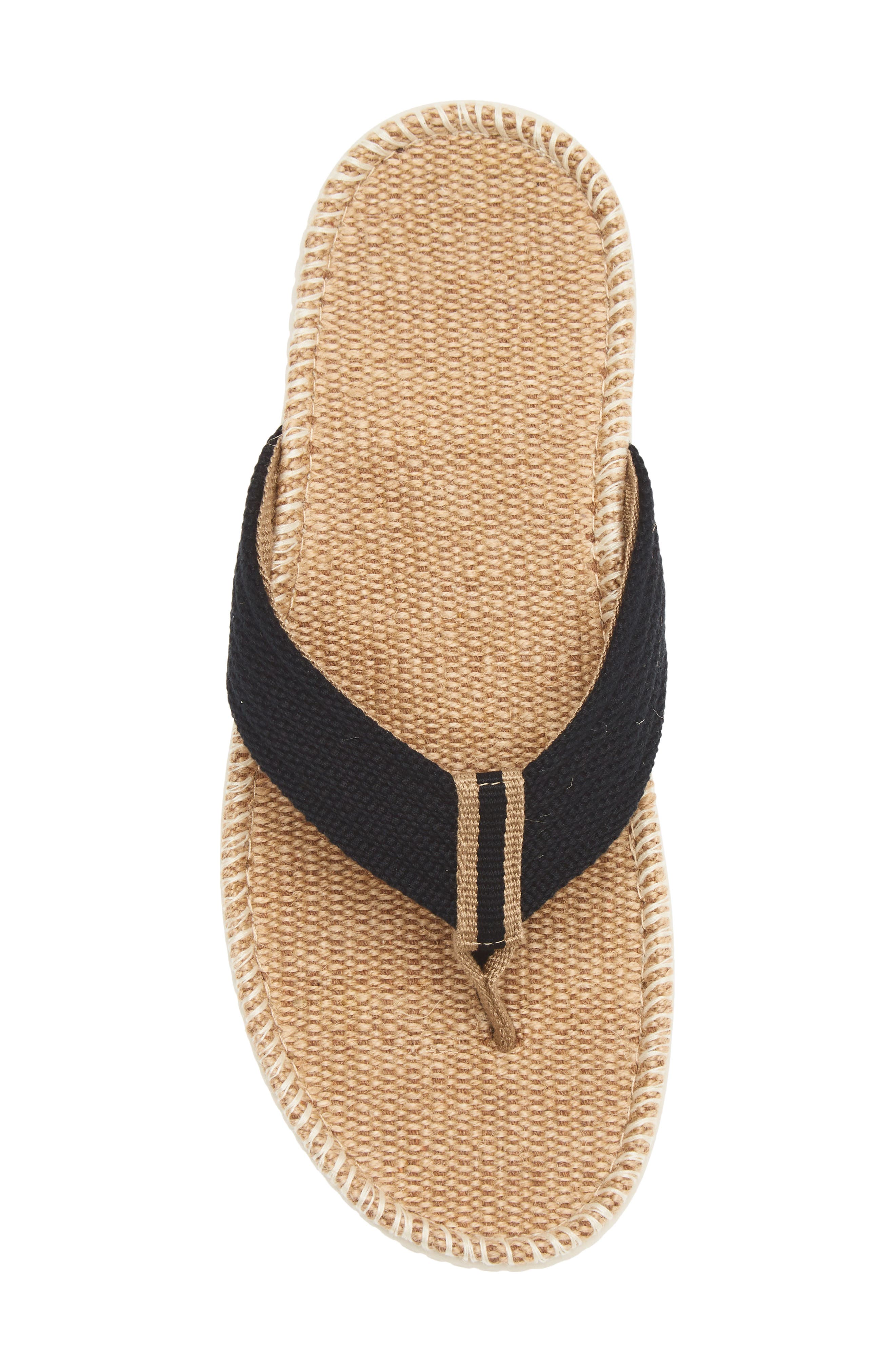 Eden Natures Weave Jute Sandal, Alternate, color, BLACK