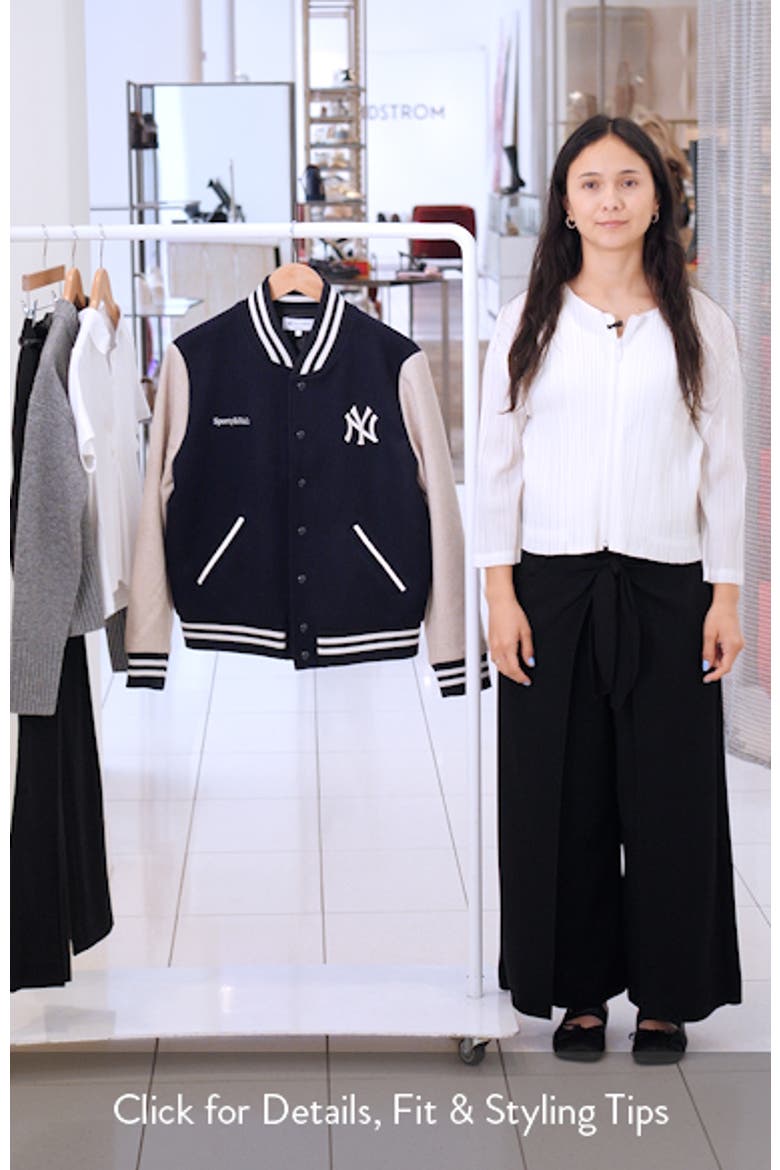 Homerun New York Yankees Wool Varsity Jacket video