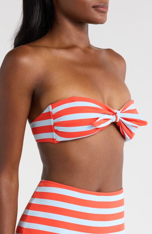 Lemlem Ava Tie Front Bandeau Bikini Top