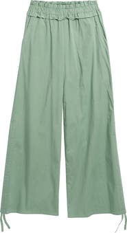 TENLY Kids' Cotton Poplin Wide Leg Pants