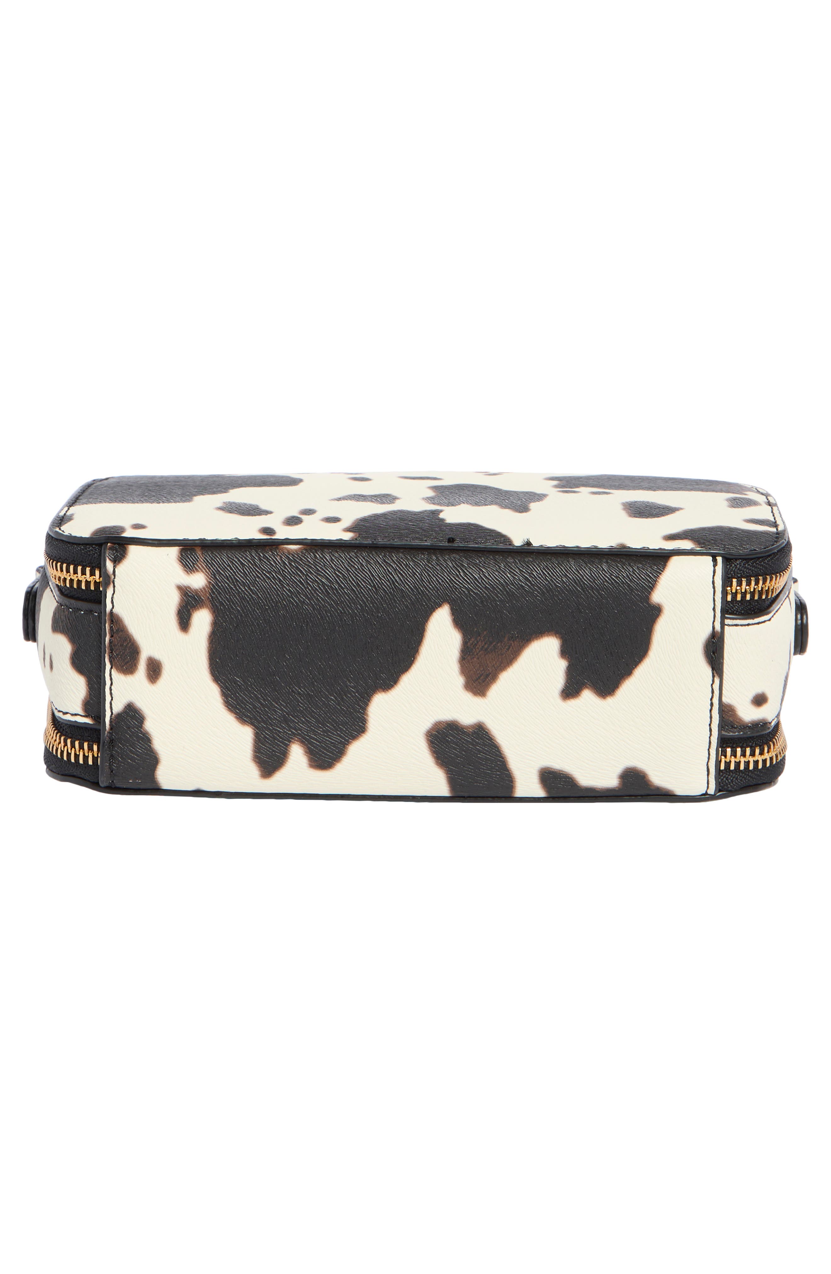 URBAN EXPRESSIONS HANDBAGS Cow Print Crossbody Bag, Alternate, color, Black White Cow