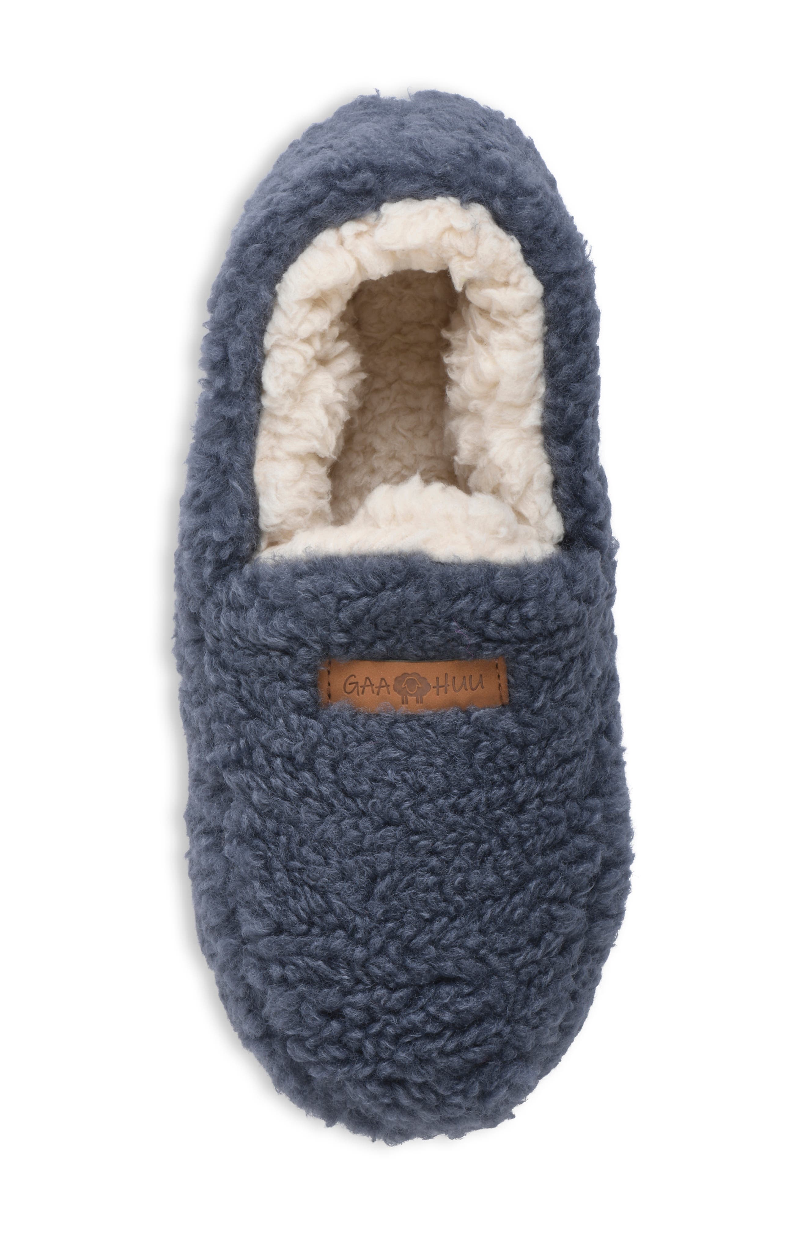 GAAHUU Berber Faux Shearling Lined Slipper, Alternate, color, Denim