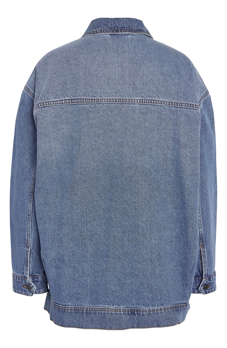 Noisy may Casie Oversize Denim Jacket, Alternate, color,