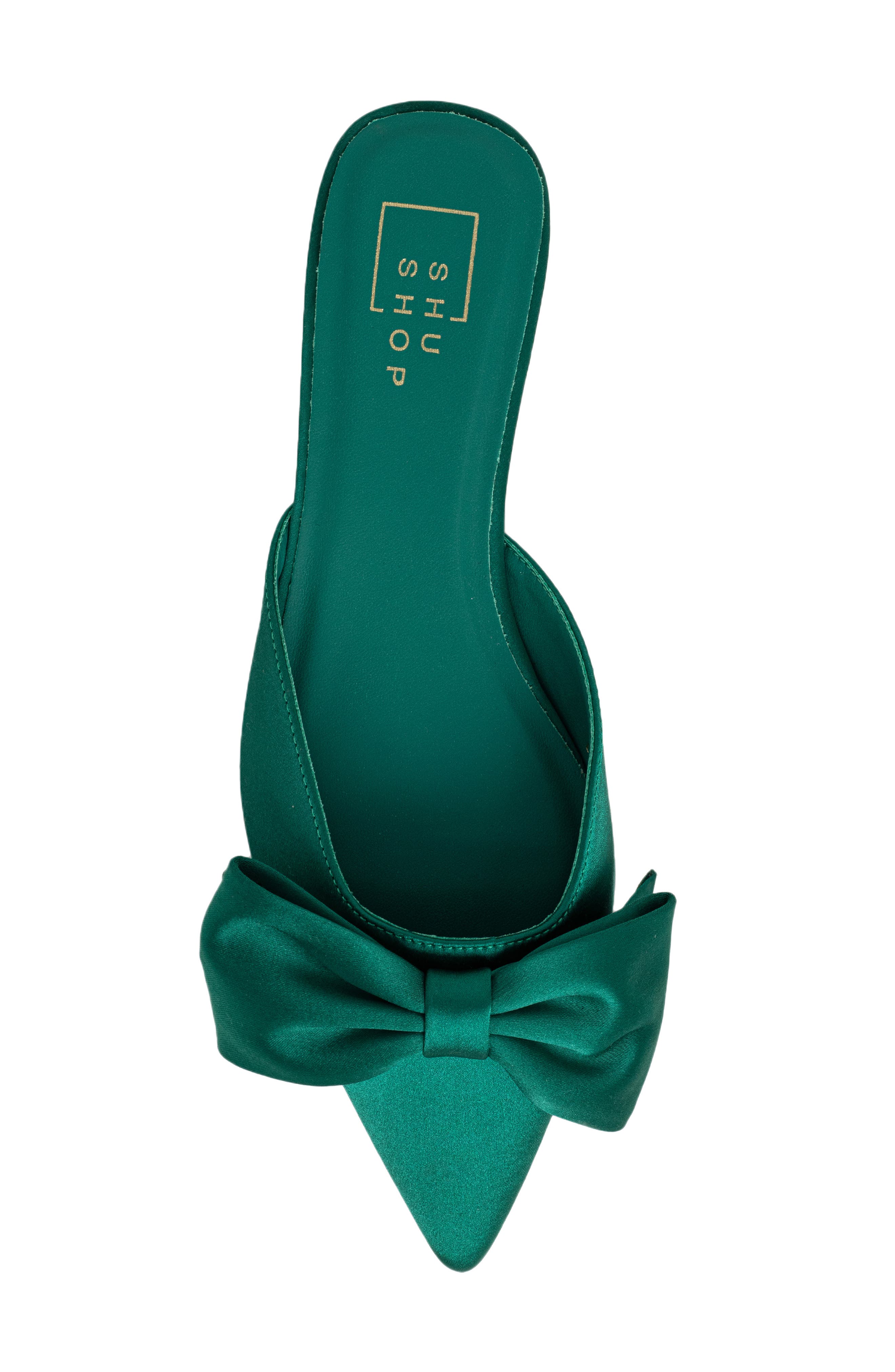 Dorothy Pointed Toe Flat, Alternate, color, GREEN