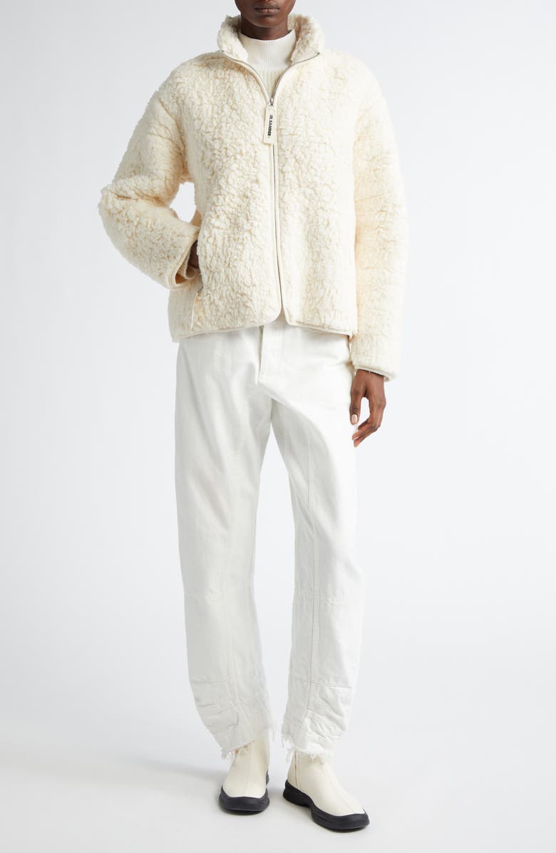 Jil Sander Cotton Fleece Jacket, Alternate, color, 