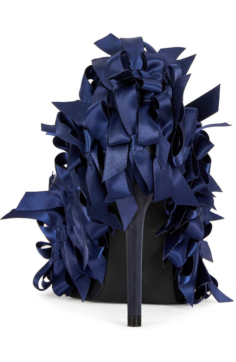 AZALEA WANG Lylio Bow Pump, Alternate, color, Navy