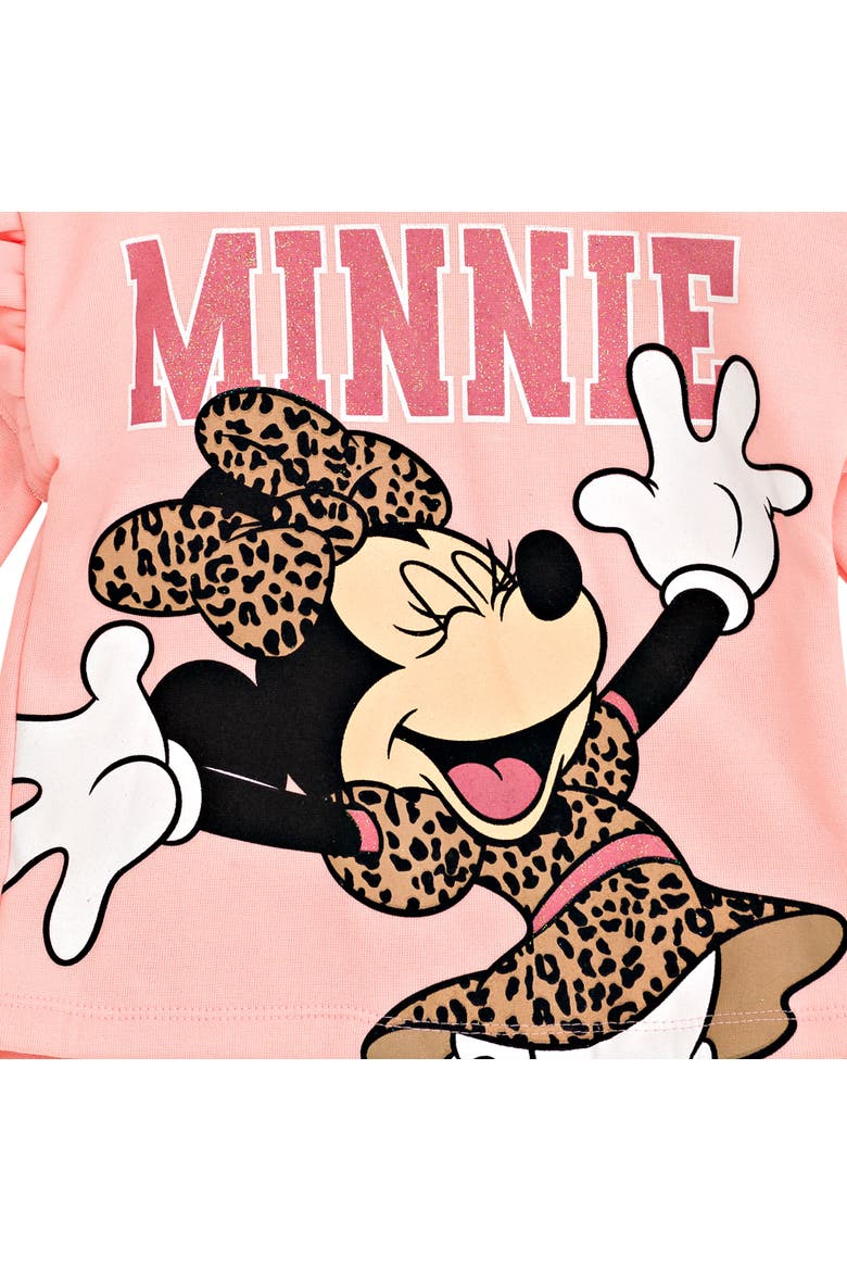 Minnie Mouse 2-Piece Fleece Hoodie and Leggings Set, Alternate, color, Minnie Pink Leopard
