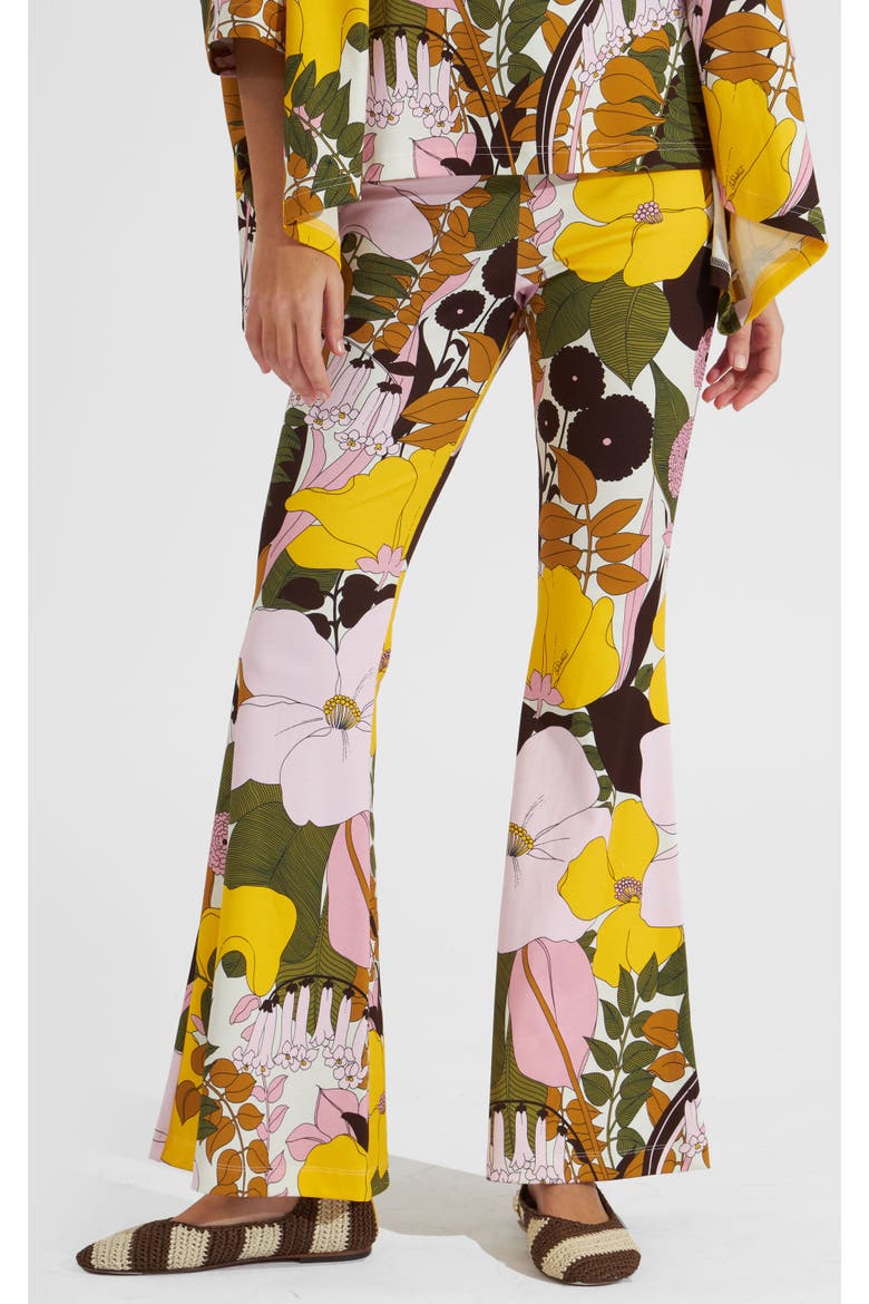 Meditation Pants Big Flower Rose Pink, Alternate, color, Big Flower Rose Pink