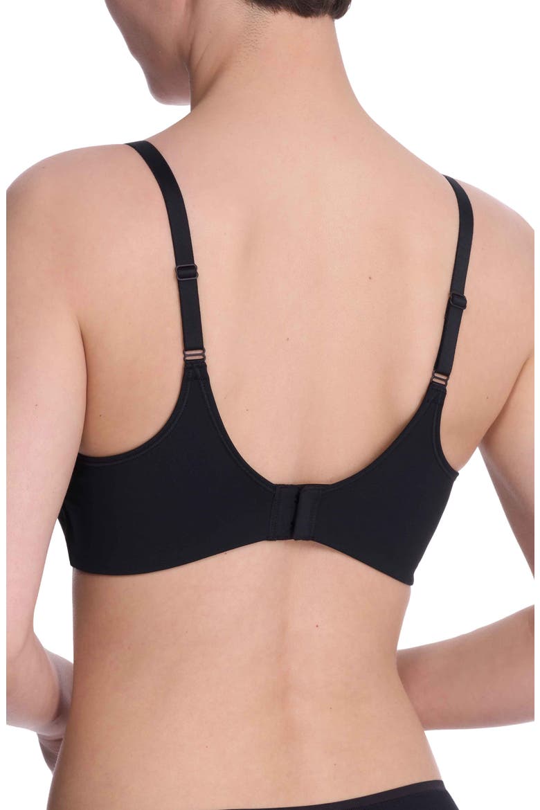 Empower Performance T-Shirt Bra, Alternate, color, BLACK