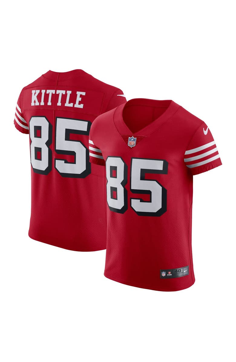 Nike Men's Nike George Kittle Scarlet San Francisco 49ers Alternate Vapor Elite Jersey, Main, color, Red