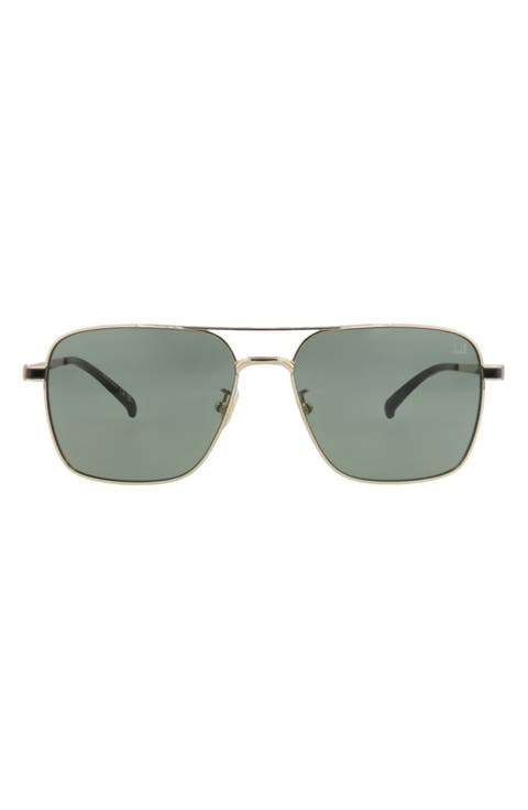 58mm Aviator Sunglasses
