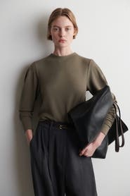 COS Rounded-Sleeve Top