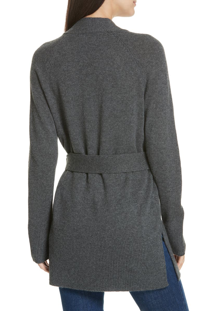 Theory Malinka O Cashmere Tie Waist Cardigan, Alternate, color,