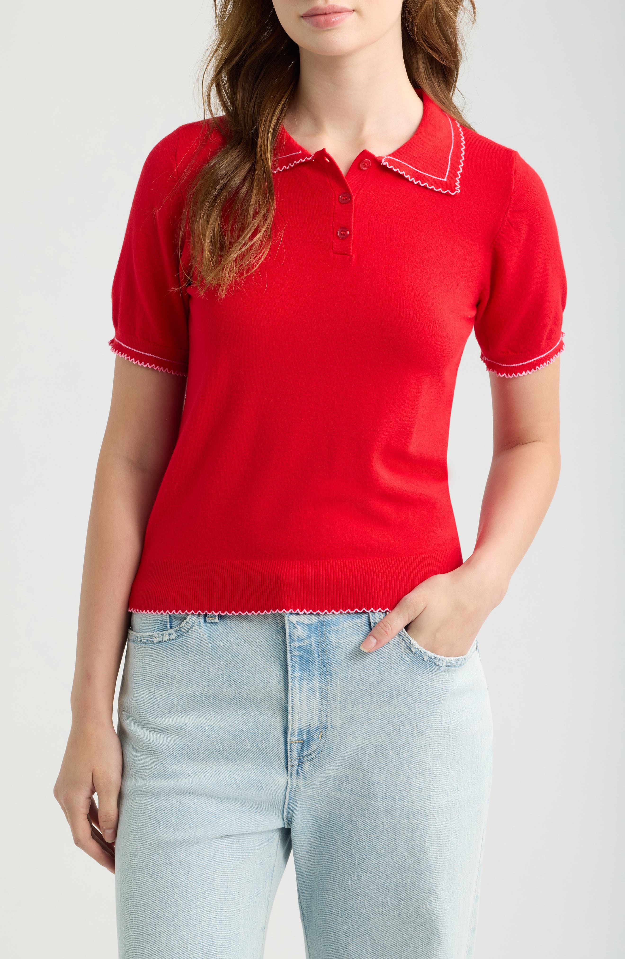 RED WITH PINK