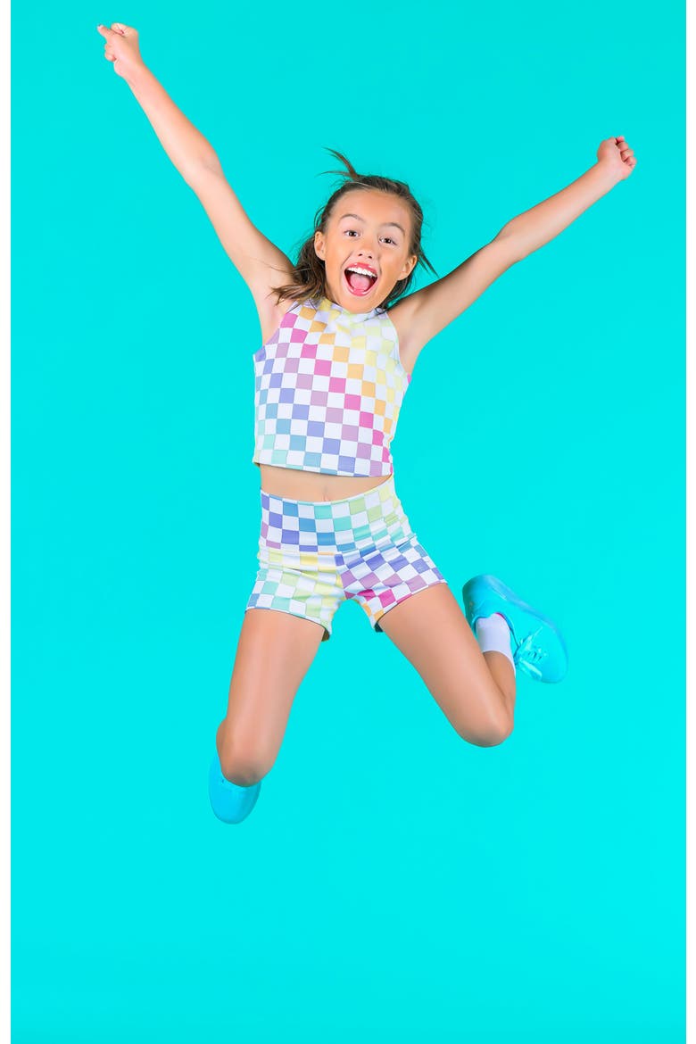 High Waisted Performance Short, Alternate, color, Electric Glow