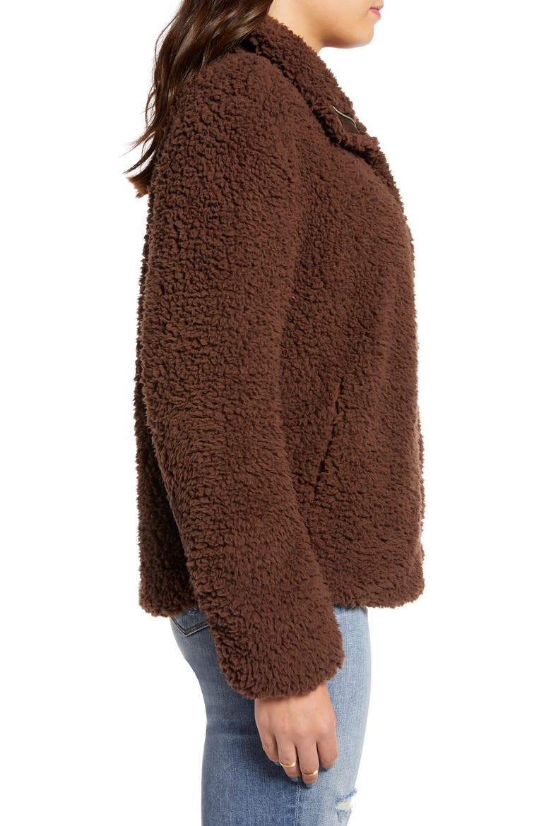 Wubby Fleece Zip Jacket, Alternate, color, STEWART HOUSE BROWN