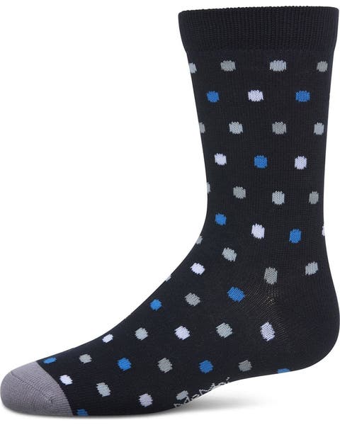 Colorful Dot-Patterned Crew Sock (Big Kid)