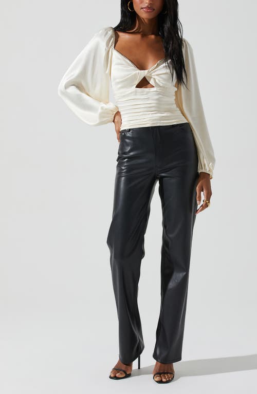 Astr The Label Yamuna Crystal Trim Top In Gold
