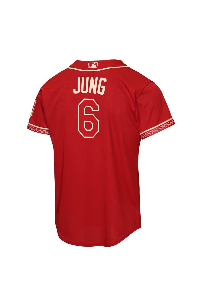 Youth Nike Josh Jung Red Texas Rangers 2026 City Connect Stadium Jersey, Alternate, color, Red