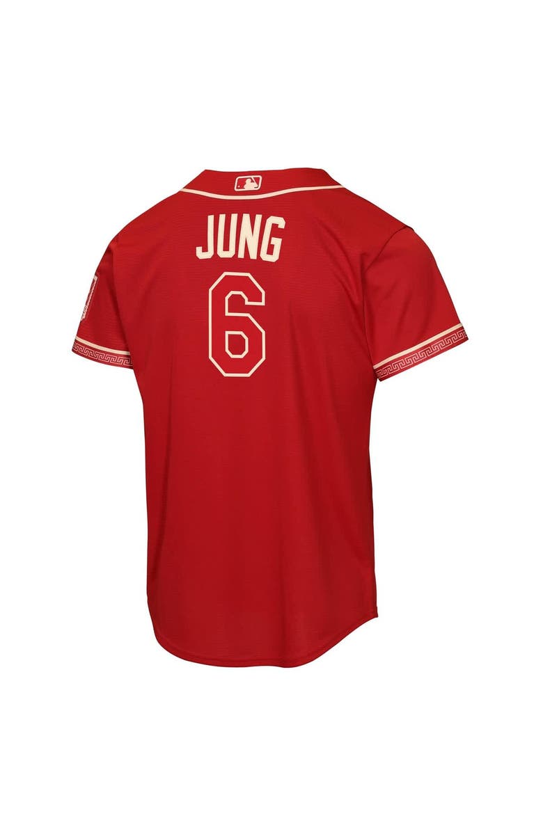 Nike Youth Nike Josh Jung Red Texas Rangers 2026 City Connect Stadium Jersey, Alternate, color, Red