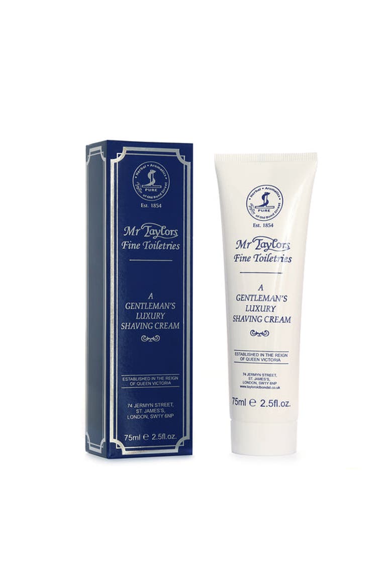 Mr Taylor Shaving Cream Tube, Alternate, color, White