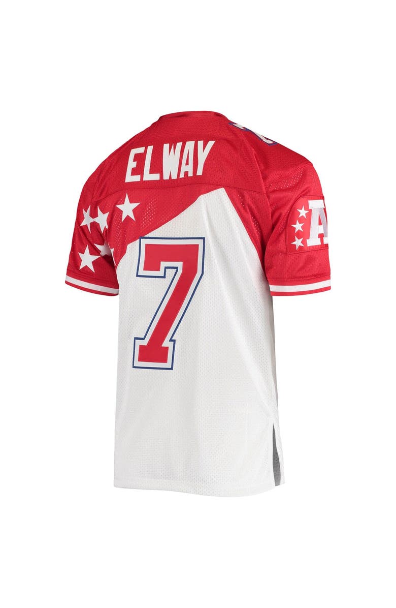 Mitchell & Ness Men's Mitchell & Ness John Elway White/Red AFC 1995 Pro Bowl Authentic Jersey, Alternate, color, 