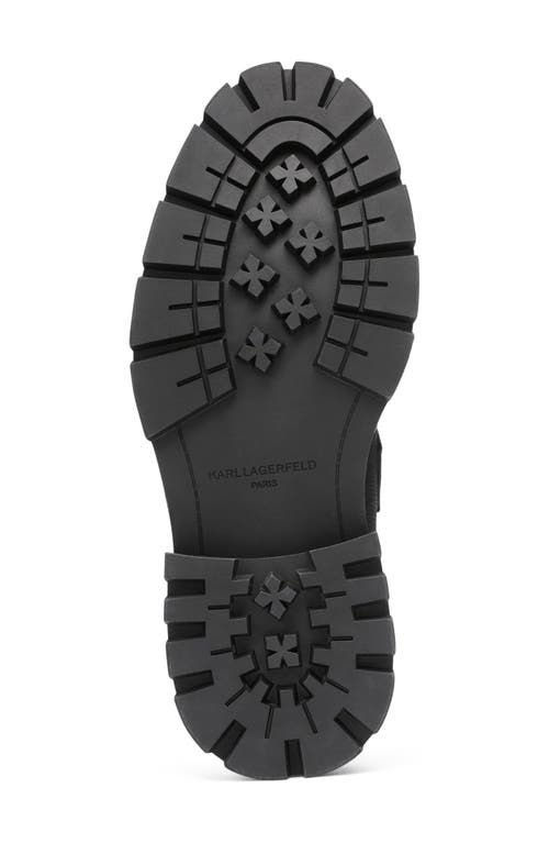 Karl Lagerfeld Paris Pebble Leather Monk Strap Shoe In Animal Print