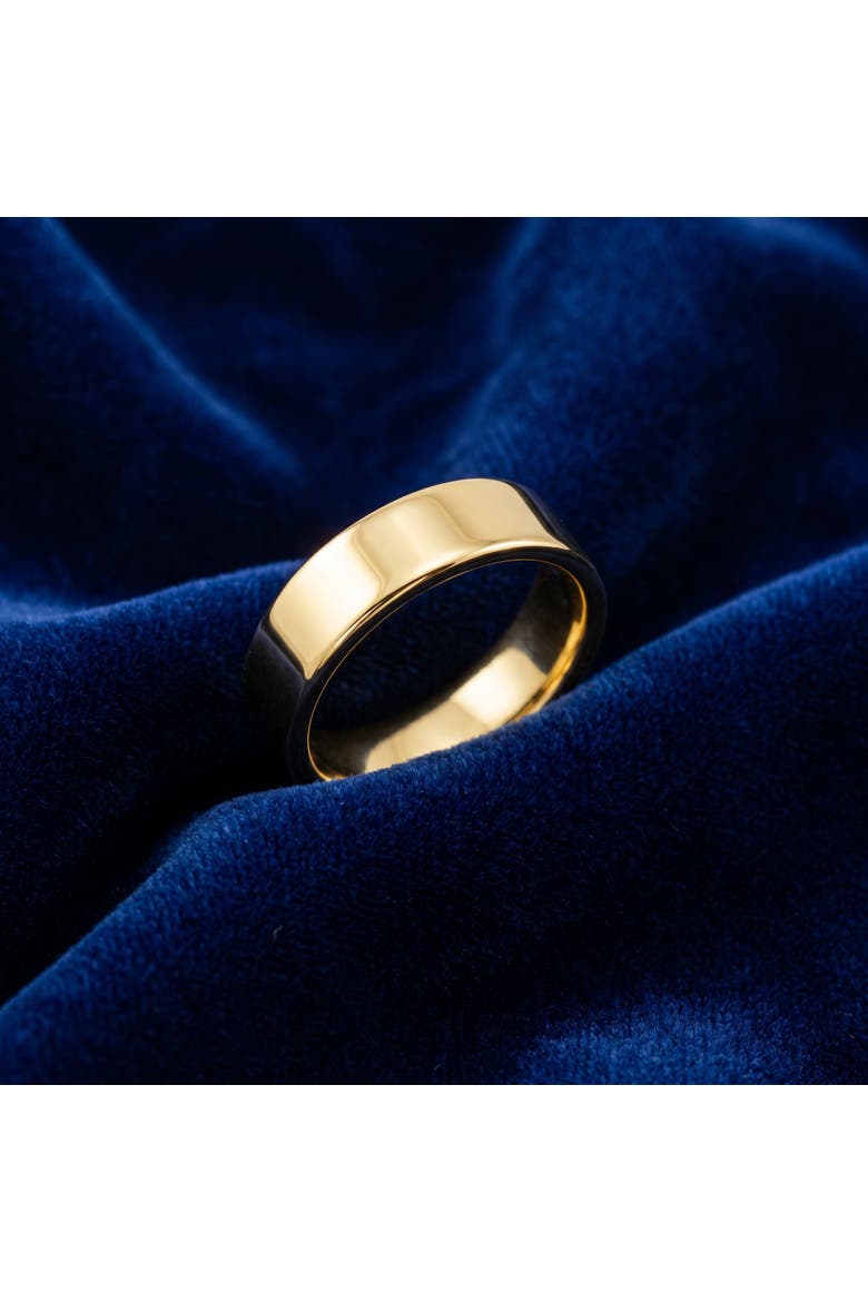 6mm Flat High Polished Wedding Band 14K Gold, Alternate, color, Yellow Gold