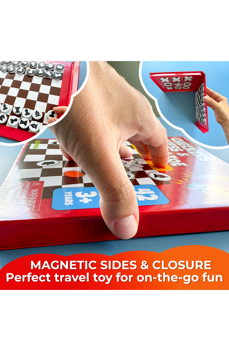 Quokka Magnetic Travel Games Collection for Kids, Alternate, color, Game Chess
