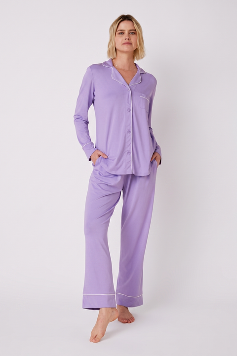 Classic Solid Pima Knit Pajama Set