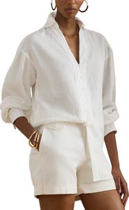 Lauren Ralph Lauren Relaxed Fit Linen Button-Up Shirt