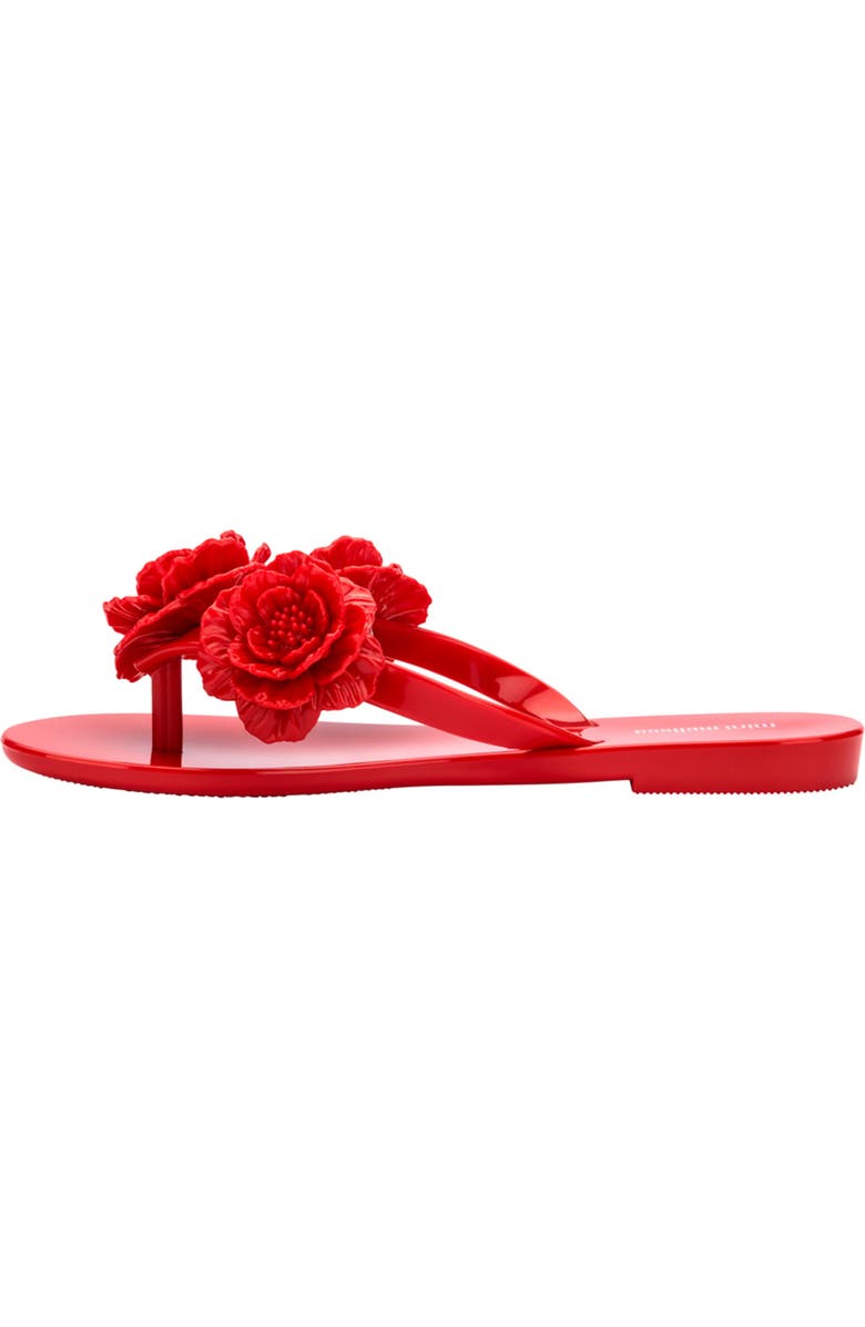 Mini Melissa Kids' Mini Harmonic Springtime Flip Flop, Alternate, color, Red
