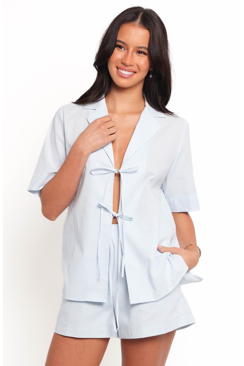 Aaliyah Cotton Shorts, Alternate, color, PALE BLUE