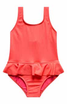 Kids' Ruffle Textured One-Piece Swimsuit