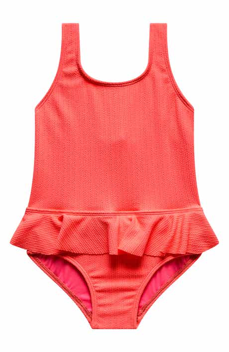 Kids' Ruffle Textured One-Piece Swimsuit