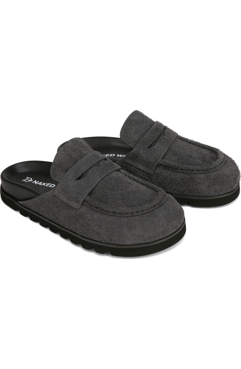 Naked Wolfe Cord Suede Slipper, Main, color, Dark Grey