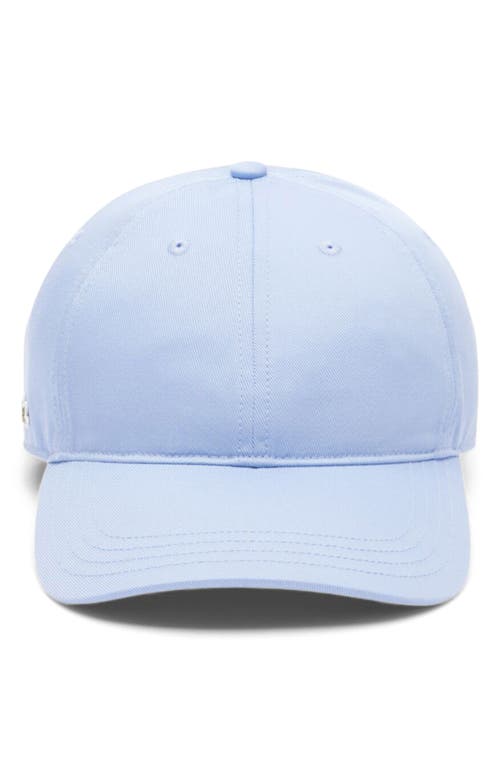 Lacoste Essential Cotton Twill Baseball Cap In Blue