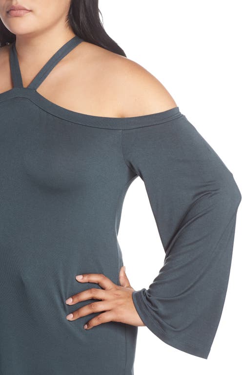 Tart Lemon Lydia Cold Shoulder Top In Urban Chic