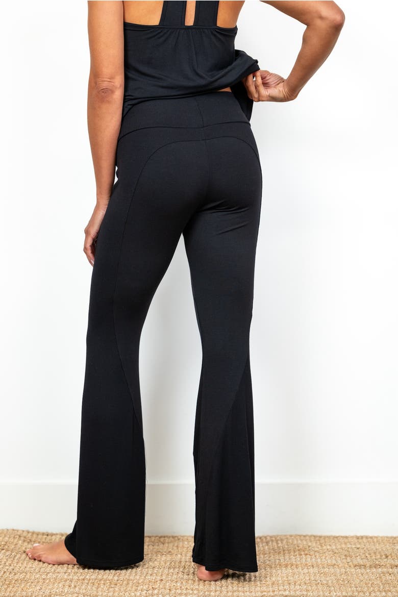 Happy Hour Flare Lounge & Sleep Pants, Alternate, color, Black